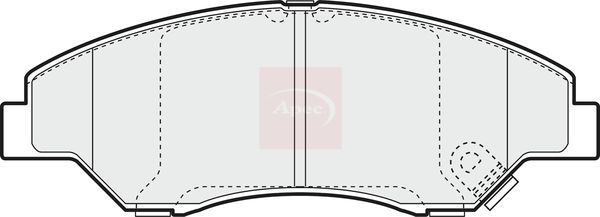 Apec PAD1124 Brake Pad Set, disc brake - 1