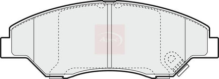 Apec PAD1124 Brake Pad Set, disc brake - 1