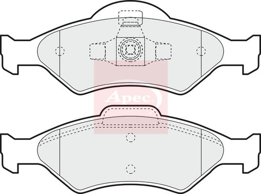 Apec PAD1125 Brake Pad Set, disc brake - 1