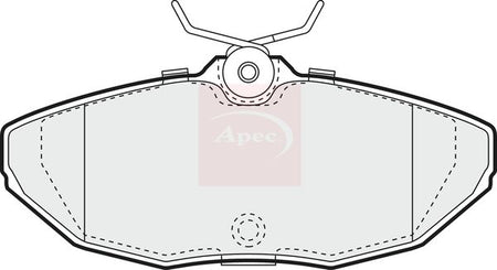 Apec PAD1127 Brake Pad Set, disc brake - 1