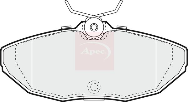 Apec PAD1127 Brake Pad Set, disc brake - 1