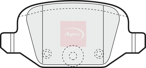 Apec PAD1130 Brake Pad Set, disc brake - 1