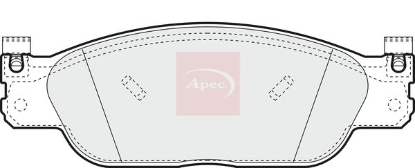 Apec PAD1132 Brake Pad Set, disc brake - 1