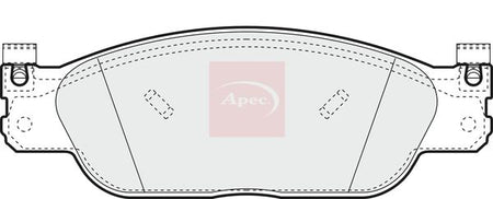 Apec PAD1132 Brake Pad Set, disc brake - 1