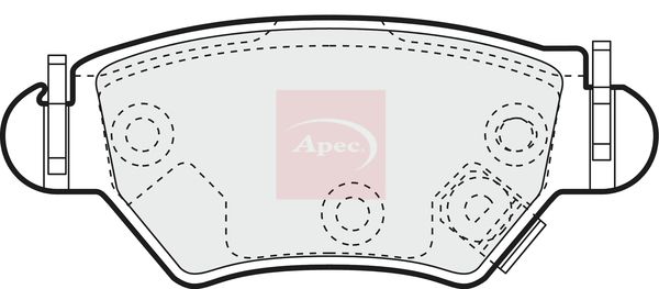 Apec PAD1133 Brake Pad Set, disc brake - 1