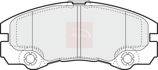 Apec PAD1135 Brake Pad Set, disc brake - 1