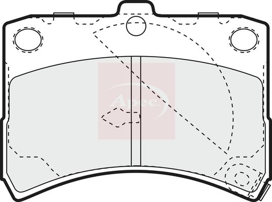 Apec PAD1138 Brake Pad Set, disc brake - 1