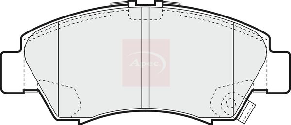 Apec PAD1140 Brake Pad Set, disc brake - 1
