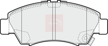 Apec PAD1140 Brake Pad Set, disc brake - 1