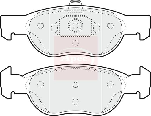 Apec PAD1142 Brake Pad Set, disc brake - 1