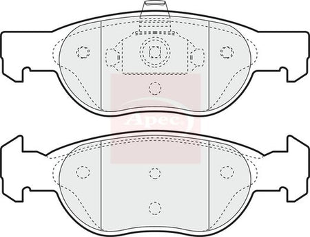 Apec PAD1142 Brake Pad Set, disc brake - 1