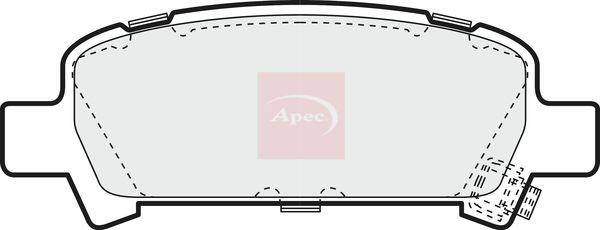 Apec PAD1143 Brake Pad Set, disc brake - 1