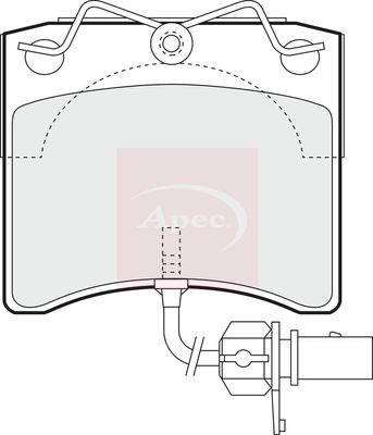Apec PAD1146 Brake Pad Set, disc brake - 1