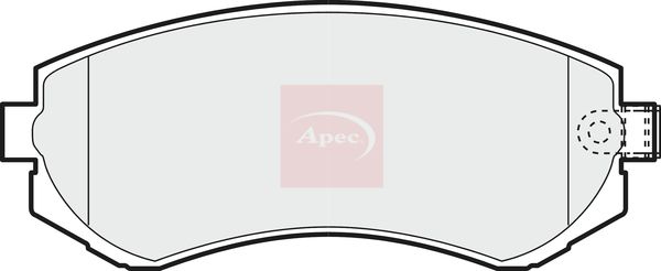 Apec PAD1147 Brake Pad Set, disc brake - 1
