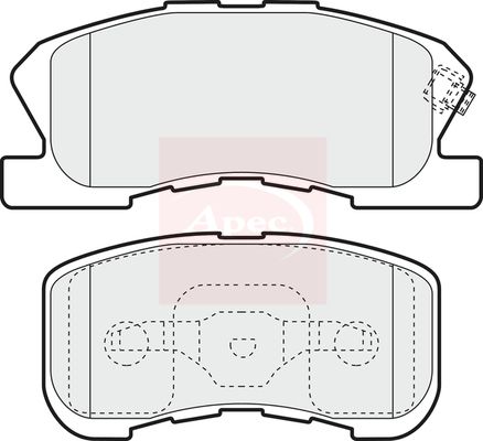 Apec PAD1148 Brake Pad Set, disc brake - 1