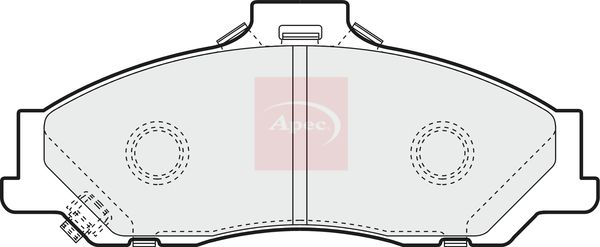 Apec PAD1149 Brake Pad Set, disc brake - 1