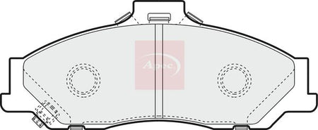 Apec PAD1149 Brake Pad Set, disc brake - 1