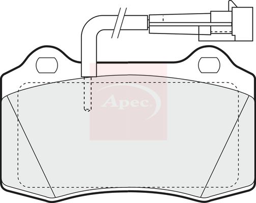 Apec PAD1150 Brake Pad Set, disc brake - 1