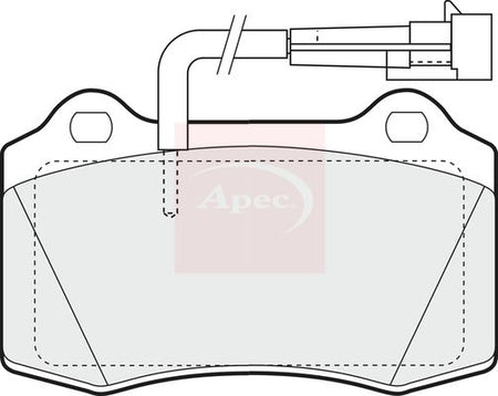 Apec PAD1150 Brake Pad Set, disc brake - 1