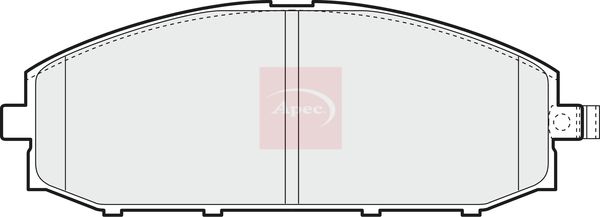 Apec PAD1151 Brake Pad Set, disc brake - 1