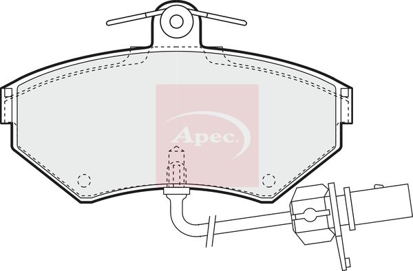 Apec PAD1152 Brake Pad Set, disc brake - 1