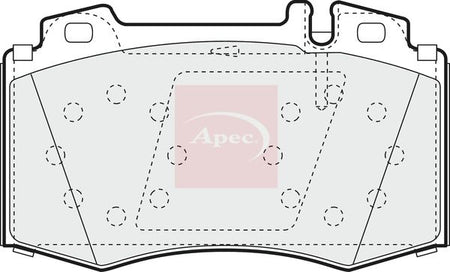 Apec PAD1153 Brake Pad Set, disc brake - 1
