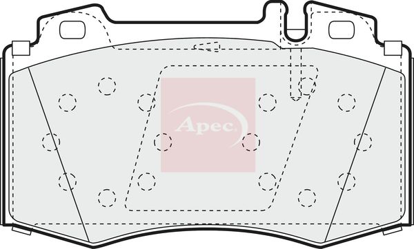 Apec PAD1153 Brake Pad Set, disc brake - 1