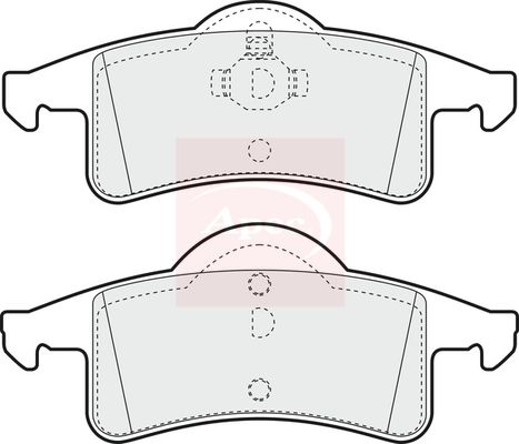 Apec PAD1154 Brake Pad Set, disc brake - 1