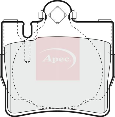 Apec PAD1156 Brake Pad Set, disc brake - 1
