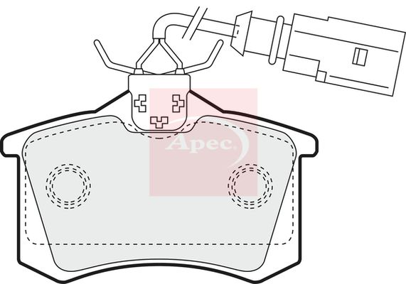 Apec PAD1157 Brake Pad Set, disc brake - 1