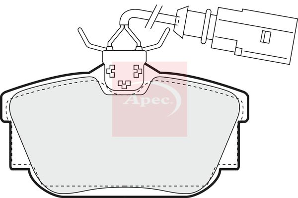Apec PAD1158 Brake Pad Set, disc brake - 1
