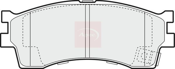 Apec PAD1160 Brake Pad Set, disc brake - 1