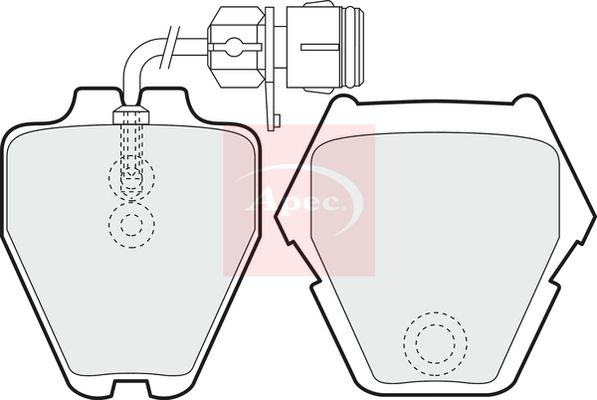 Apec PAD1161 Brake Pad Set, disc brake - 1