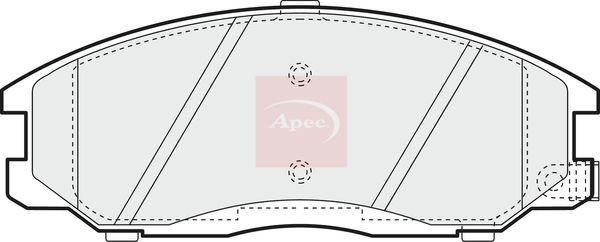 Apec PAD1163 Brake Pad Set, disc brake - 1