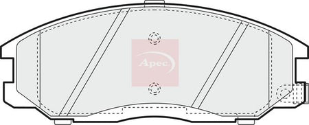 Apec PAD1163 Brake Pad Set, disc brake - 1