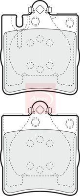 Apec PAD1164 Brake Pad Set, disc brake - 1