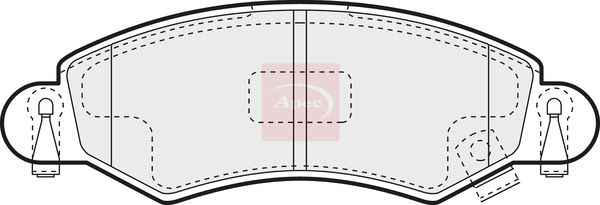 Apec PAD1165 Brake Pad Set, disc brake - 1