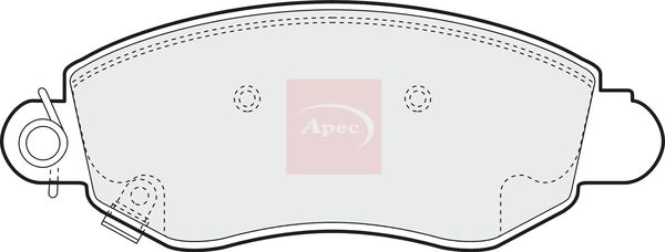 Apec PAD1167 Brake Pad Set, disc brake - 1