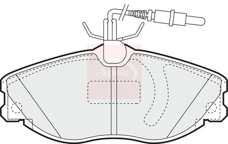 Apec PAD1168 Brake Pad Set, disc brake - 1