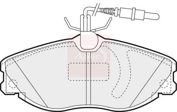 Apec PAD1168 Brake Pad Set, disc brake - 1