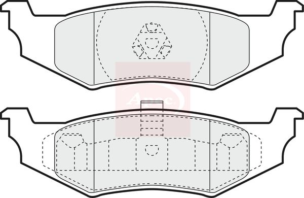 Apec PAD1169 Brake Pad Set, disc brake - 1