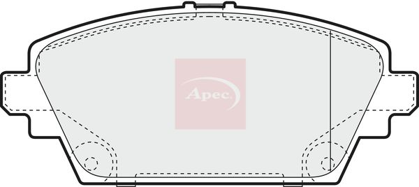 Apec PAD1170 Brake Pad Set, disc brake - 1