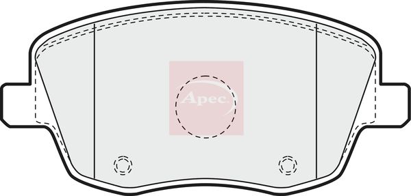 Apec PAD1178 Brake Pad Set, disc brake - 1