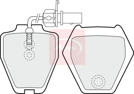 Apec PAD1179 Brake Pad Set, disc brake - 1