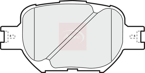 Apec PAD1180 Brake Pad Set, disc brake - 1