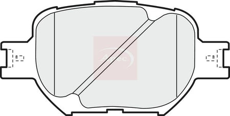 Apec PAD1180 Brake Pad Set, disc brake - 1