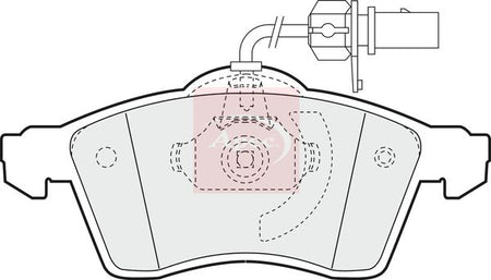 Apec PAD1182 Brake Pad Set, disc brake - 1