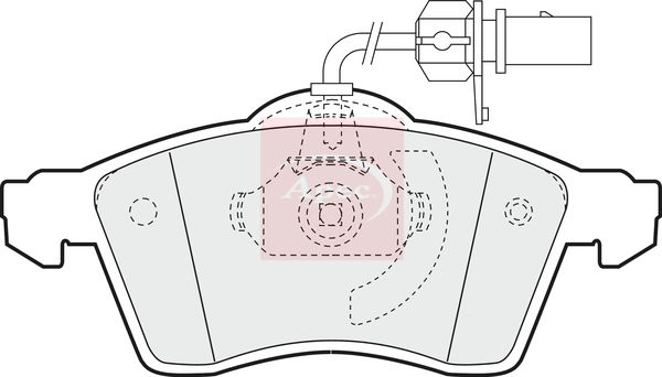 Apec PAD1182 Brake Pad Set, disc brake - 1