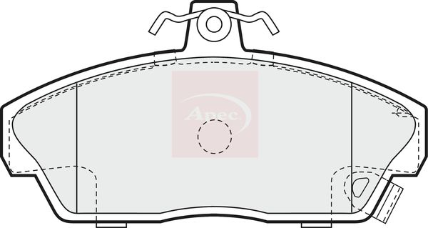 Apec PAD1185 Brake Pad Set, disc brake - 1