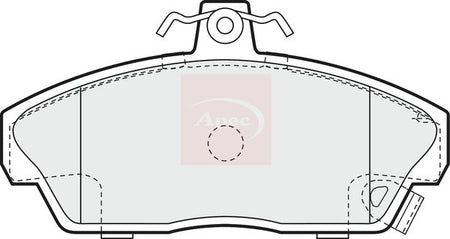 Apec PAD1185 Brake Pad Set, disc brake - 1